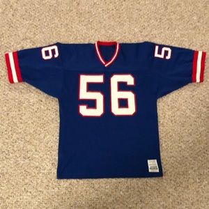 Vintage Sand Knit Lawrence Taylor New York Giants Football Jersey